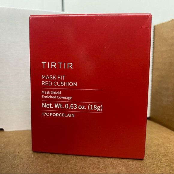 NEW TIRTIR Mask Fit‎ Red Cushion Face Cream 17C Porcelain 0.63 Fl Oz - Picture 5 of 8